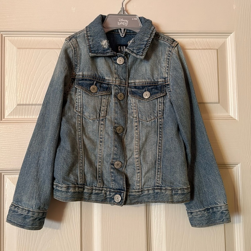 Gap Size 5 distressed denim jacket